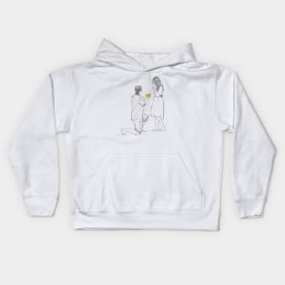 Love at first bite Kids Hoodie